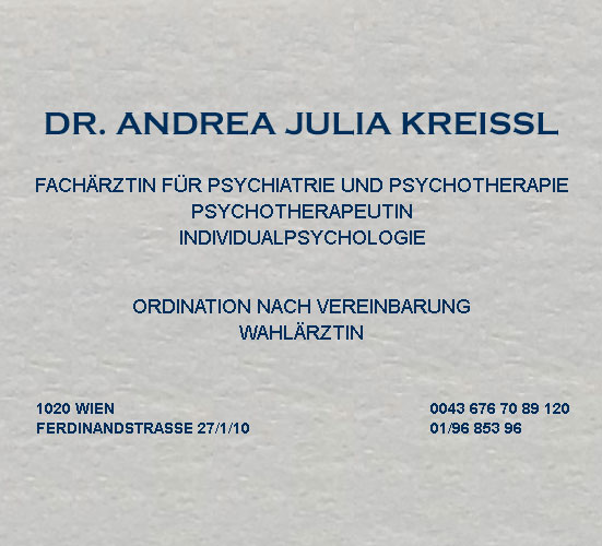 Dr. Andrea Kreissl, Psychiaterin